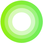green circle with colour gradient